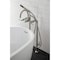 Aqua Vintage CCK8108DKL Freestanding Tub Faucet with Supply Line, Stop Valve, Brushed Nickel CCK8108DKL - alternate 4